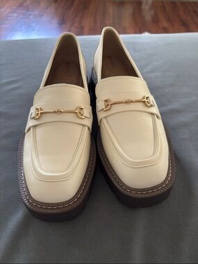 Sam Edelman Brown Lug-Sole Loafers